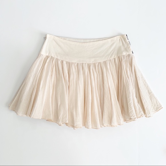 Free People Gauze Swingy Flare Mini Skirt - Picture 2 of 8